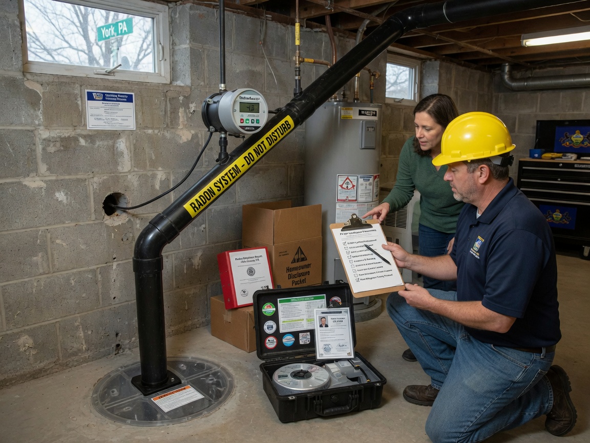 How to Choose a Radon Mitigation Company in York, PA (PA DEP Certification Checklist)
